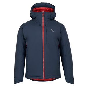 Mens ELDFJALL Waterproof Down Jacket (Navy/Rust)
