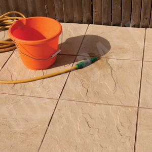 BRADSTONE PEAK RIVEN (UTILITY) PAVING 450 x 450 x 32mm BUFF 03636