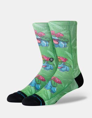 Stance x Pokémon Venusaur Crew Socks - Green
