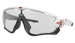 Oakley Jawbreaker Prescription Sunglasses - Polished White (Redline Icon), Oakley Prescription Shield Clear