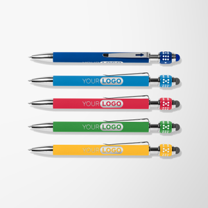 Engraved Bright Recycled Dice Fidget Stylus Pen