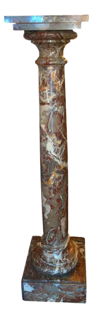 Early 20th Century Italian Breccia Pernice Marble Pedestal Column