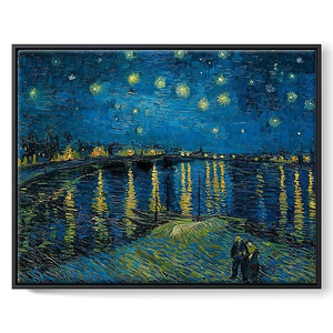 The starry night (framed canvas)