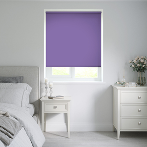No Drill Libra Mulberry Purple Roller Blinds: 1930mm x 863mm Recess