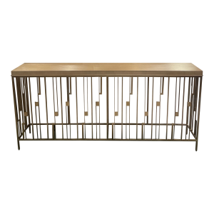 Lexington Studio Console Table With Metal Openwork Base