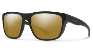 Smith Barra Sunglasses - Matte Black, Smith ChromaPop Bronze Mirror Polarised