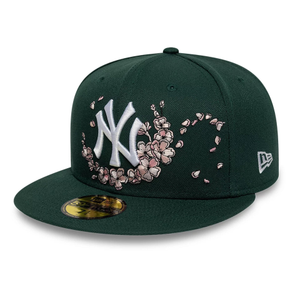 New York Yankees MLB Cherry Blossom Dark Green 59FIFTY Fitted Cap