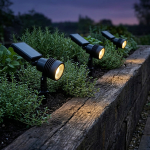 Auraglow Solar LED Spike Lights – Set of 3