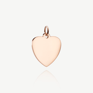 Rose Gold Heart Charm