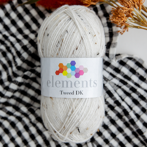 Elements Tweed DK - White (007)