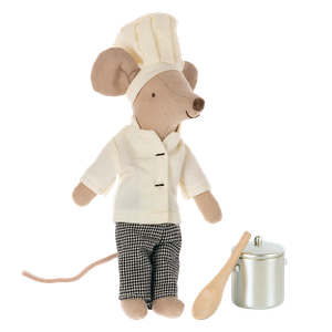 Maileg – Big Brother Mouse - Chef With Soup Pot & Spoon