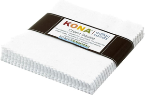 Charm Squares  Kona - White 42