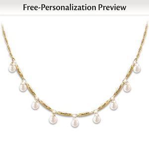 Precious Pearls Of Love Personalized Necklace