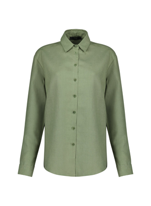 Pre-Loved Della Hemp Shirt - UK 08 | EU 36 | US 04 / Light Khaki