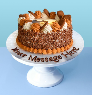 Caramel Cream Speculoos Photo Cake