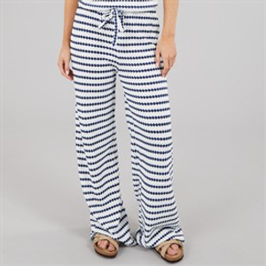 Brave Soul Womens Lynus Trousers Cream/Navy
