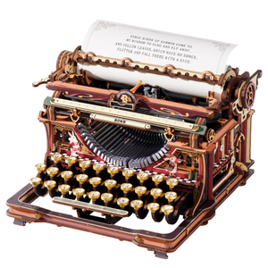 ROKR Mechanical Typewriter Wooden 3D Puzzle LK703C (Magic Version)