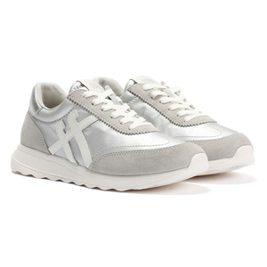 FitFlop Retro-Q FF Nylon Women's Silver/Urban White Trainers