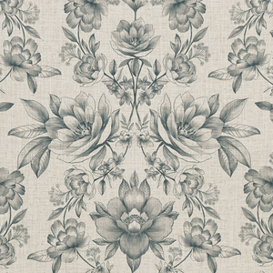 Prestigious Textiles Makassar Printed Fabric Slate