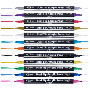Feutres acryliques à double pointe