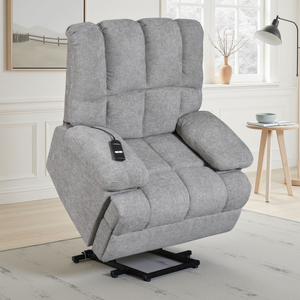 Grey Chenille Edmonton Electric Riser Recliner