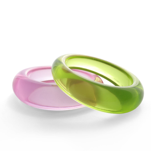 Jelly Pop Resin Bangle Set