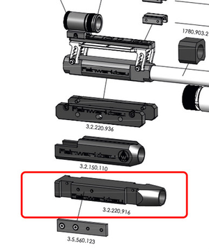 FWB Sighting line extension tube (425g)