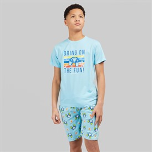 Kangaroo Poo Boys T-Shirt And Shorts Pyjama Set Multi