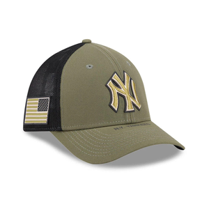 Yankees MLB Armed Forces Day 2026 Green 39THIRTY M-Crown Stretch Fit Cap