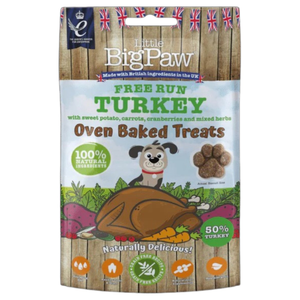 Little BigPaw Oven Baked Treats for Dogs (Free Run Turkey) - Pack Size : 1 x 130g Pouch