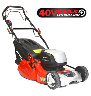 Cobra RM51SP80VX MAX+ 40v Cordless Self-Propelled Rear-Roller Lawn Mower Kit (Inc 2 x 4ah Battery & Charger)