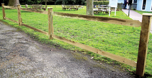 Wingham™ Timber Treated UC3 Radiata Pine Scarfed Arris Rail 75 x 75 x 3000mm