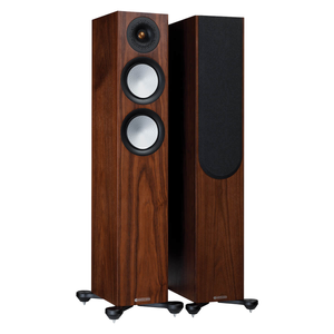 Monitor Audio Silver 200 7G Floorstanding Speakers - Natural Walnut