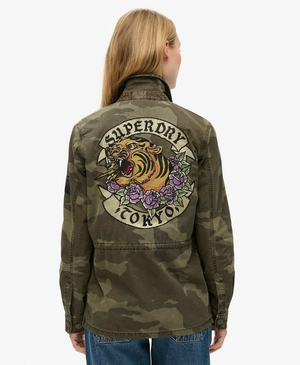Giacca ricamata in stile militare Field