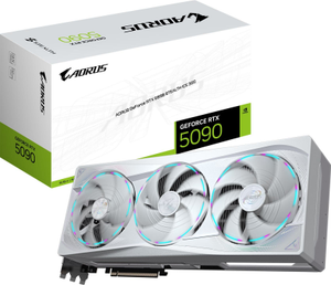 Gigabyte AORUS GeForce RTX 5090 STEALTH ICE 32G GDDR7 Graphics Card - White - GV-N5090AORUSST ICE-32GD