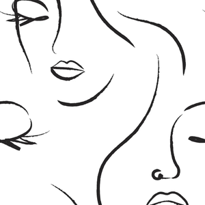 Belle Wallpaper in Monochrome