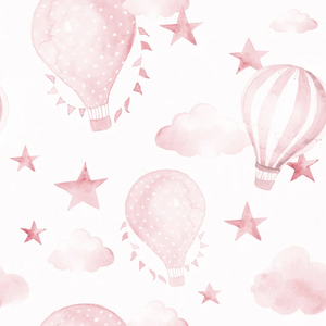 The Great Adventure Wallpaper in Pink and White
