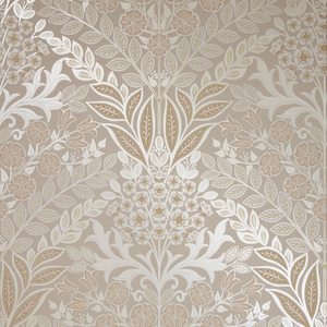 Artist's Garden Wallpaper in Shades of Cream