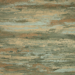 Seychelles Wallpaper in Green and Gold