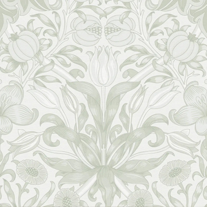 Pomegranate Grove Wallpaper in Soft Sage