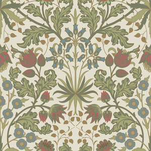Tulip Trellis Wallpaper in Cream