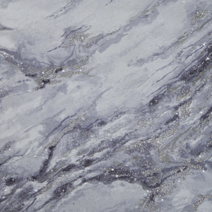 Decadence Wallpaper in Light Grey and Blue Grey with Silver Glitter