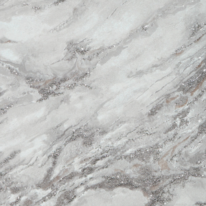 Decadence Wallpaper in White and Grey with Silver Glitter