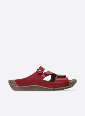 Jasper - red leather - Red, 38