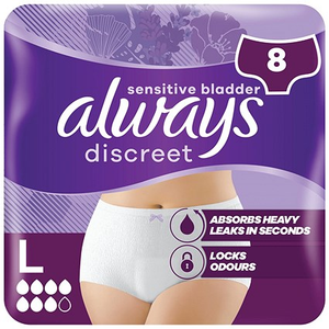 Always Discreet Pants Large Plus Pack of 8 C005785