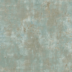 Sample of Woven Sands Wallpaper in Gold on Teal