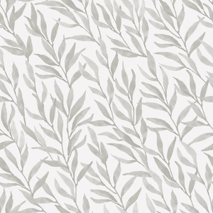 Sample of Willow Leaf Wallpaper in Grey
