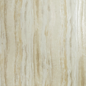 Sample of Oslo Wallpaper in Cream and Gold with Gold and Silver Metallic