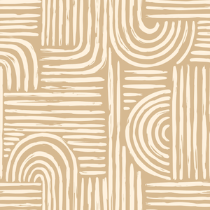 Sample of Raffia Curves Wallpaper in Caramel Latte