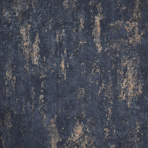 Sample of Milan II Wallpaper in Navy and Gold